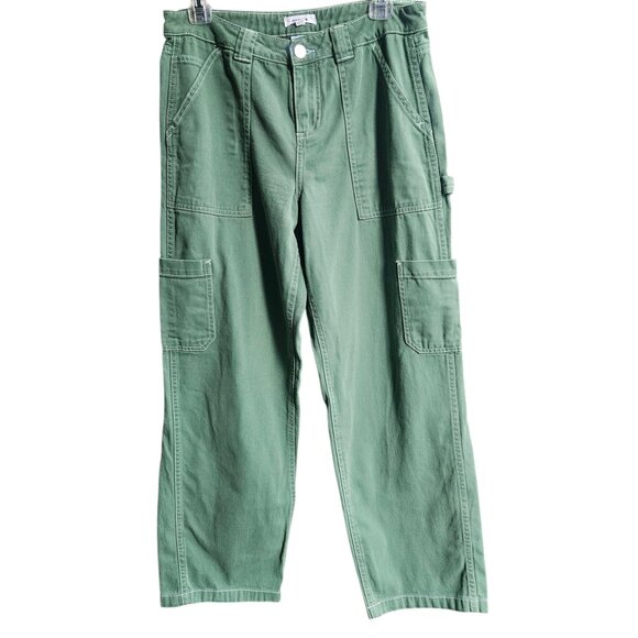 Garage Dani Carpenter Mid Rise Cotton Cargo Pants Trekking Green Size 5 - Picture 5 of 16
